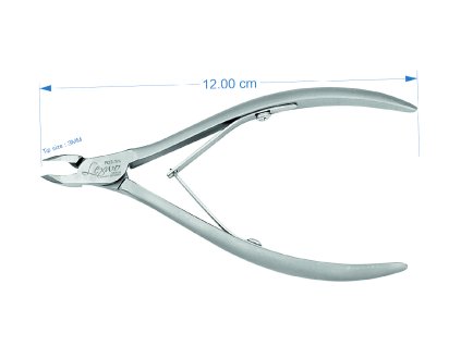 Lexwo kleště na kůži 12cm, 3mm - typ R03-3 MAT