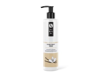 Sara Beauty Spa kolagenový krém na ruce a tělo Vanilka a Jasmín 250ml