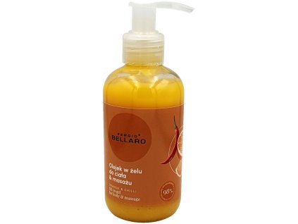 Fergio Bellaro olejový masážní gel pomeranč a chili 170g
