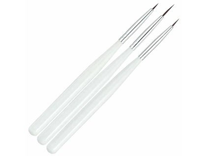 Sada štětců na zdobení nehtů AG533E, 3ks