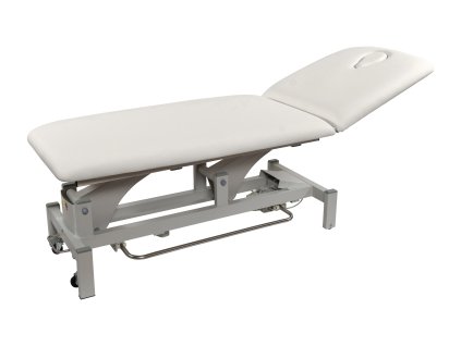 Elektrické lehátko 2301A s konstrukčním ovladačem - 80cm - bílé
