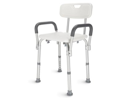 Sprchová židle s opěrkou a područkami GB-S04