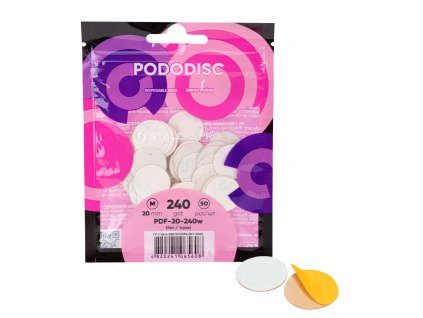 Staleks Náhradní brusné papírky pro Pododisk velikosti M 20mm, hrubost 240 - 50ks