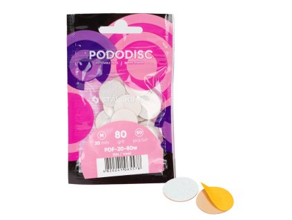 Staleks Náhradní brusné kotouče pro Pododisk velikosti M 20mm, hrubost 80 - 50ks