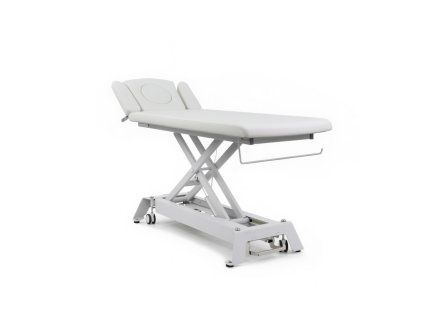 Elektrické lehátko 8414 bílé s ergonomickým obličejovým otvorem 1