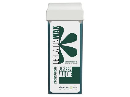 Depilační vosk roll-on Green Aloe vera, 100ml