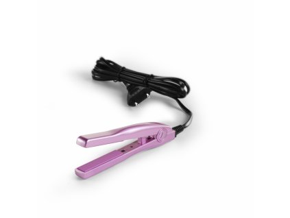 Mini Flat Iron žehlička na vlasy - růžová