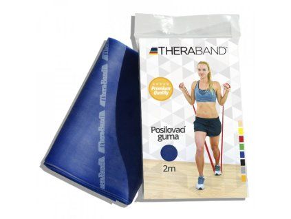 THERA-BAND posilovací guma Inside - 2 m, modrá, extra silná