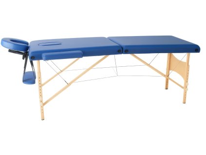 MH Star skládací dřevěné lehátko ETF50 - 71cm - modré