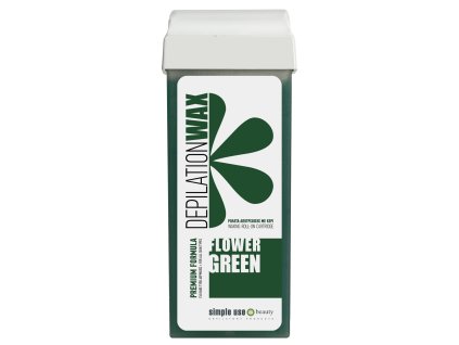 Depilační vosk roll-on Flower Green, 100ml