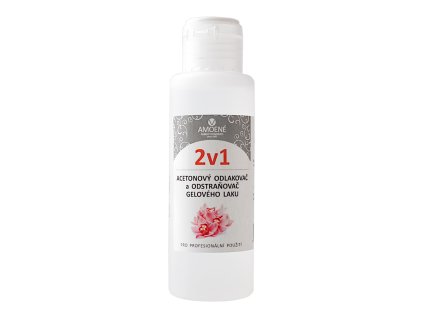 2v1 Acetonový odlakovač a odstraňovač gelového laku, 100ml
