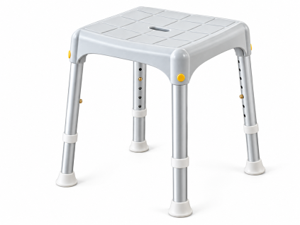 Adjustable Gray Shower Stool