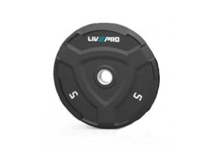 LIVEPRO pogumovaný kotouč BUMPER 5kg s otvorem 50,5mm - 2ks