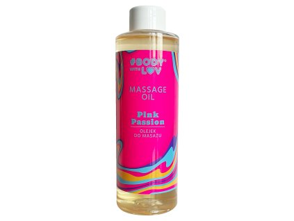 Body with Luv masážní olej růžová vášeň 200ml