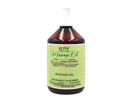 Eco-U masážní olej s avokádem 500ml