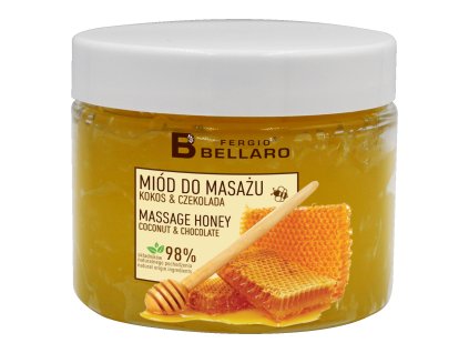 Masážní med kokos a čokoláda 160g