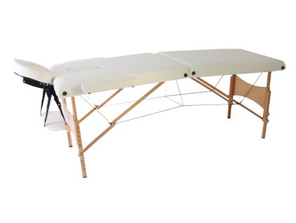 MH Star skládací dřevěné lehátko ETF50 - 71cm - bílé