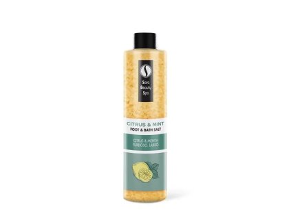 Sara Beauty Spa Koupelová sůl Citron a Máta 330g