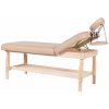 Dřevěné lehátko WTS002G - 76cm - béžové