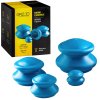 Sada gumových čínských masážních baněk PRO+, modrá
