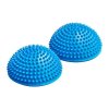 Masážní balanční polokoule 16cm - modrá, 2ks