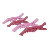 Sibel Plastové pinety krokodýl do vlasů růžové 6ks - délka 11cm