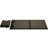 Velká akupresurní podložka s ergonomickým polštářkem 110x42cm černozlatá