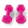 Činky na aerobic 2 x 1kg - růžové
