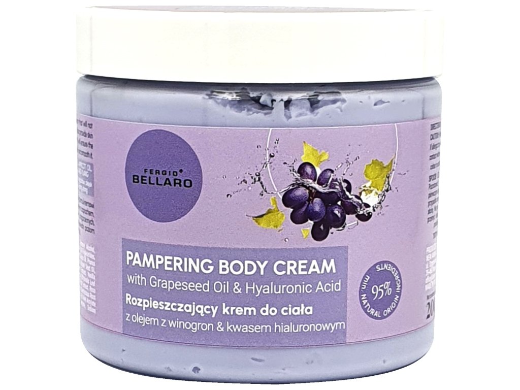 10924 fergio bellaro telovy krem s olejem z hroznoveho vina a kyselinou hyaluronovou 200ml