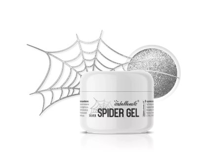 poľský gél na zdobenie Spider Silver isabellenails 5 g 5048 1