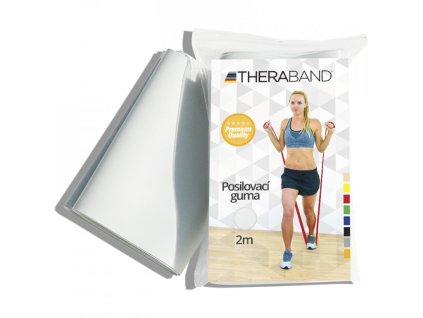 3745 thera band posilovaci guma 2 m stribrna super silna