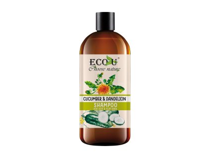 8497 eco u sampon s extraktem okurky a pampelisky pro mastne vlasy 500ml