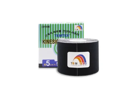 TEMTEX kinesiotape Classic - 5cmx5m - čierny 1