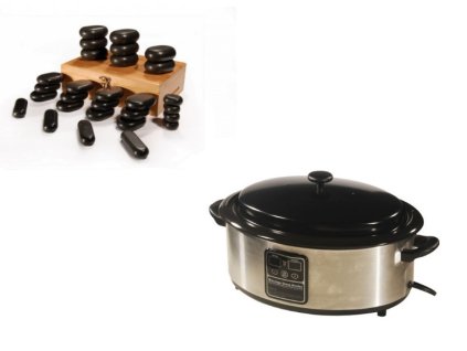 9058 hot stones set vcetne stredniho ohrivace a 28 kamenu