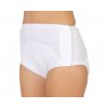 Unisex inkontinenční kalhotky s fixací vložek se suchým zipem na obou stranách