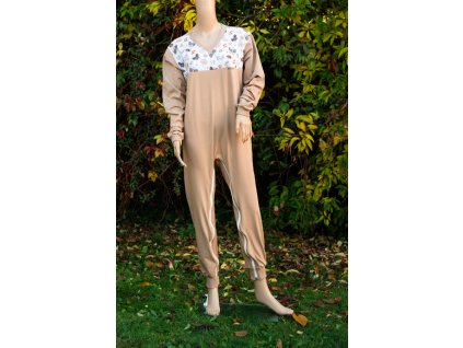 overal dlouhy s dlouhym rukvaem zimni teplakovina zip v kroku