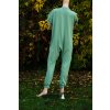 overal dlouhy s kratkym rukavem zip krok letni uplet zadni
