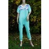 overal dlouhy s kratkym rukavem zip zada a krok letni uplet predni