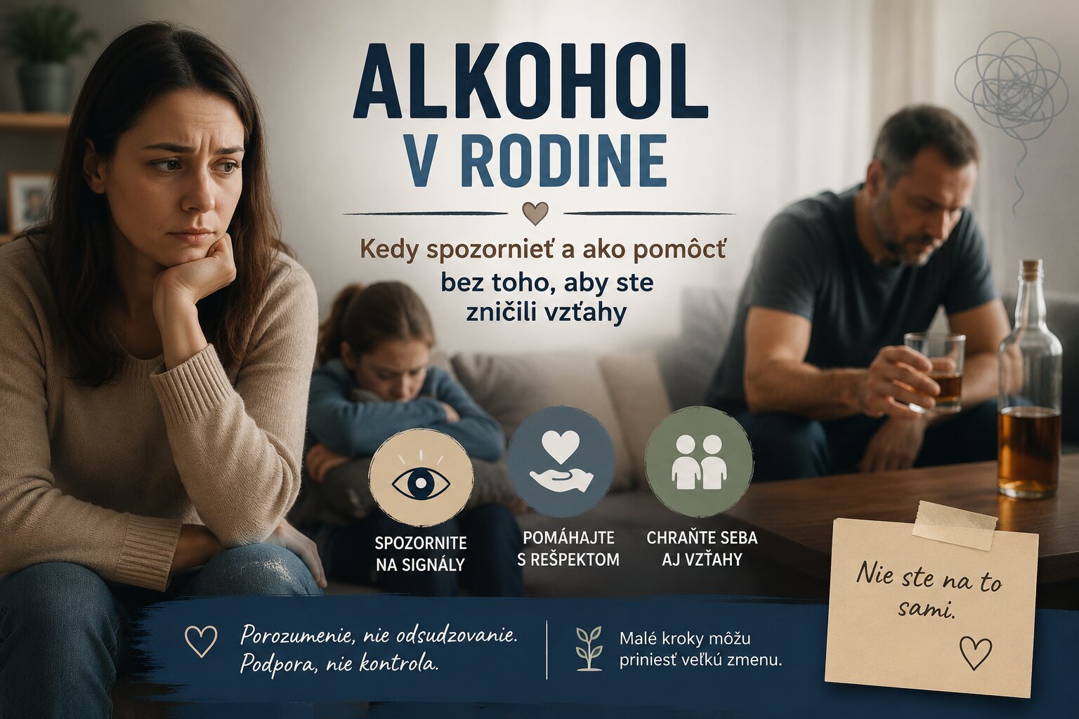 Alkohol v rodine: Kedy spozornieť a ako pomôcť bez toho, aby ste zničili vzťahy