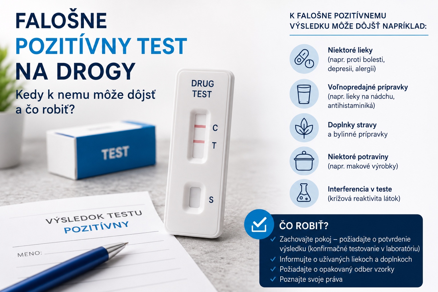 Falošne pozitívny test na drogy: kedy k nemu môže dôjsť a čo robiť