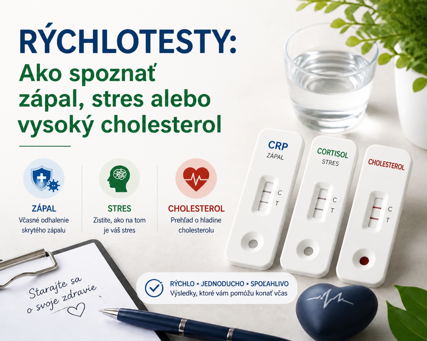 Rýchlotesty: Ako spoznať zápal, stres alebo vysoký cholesterol