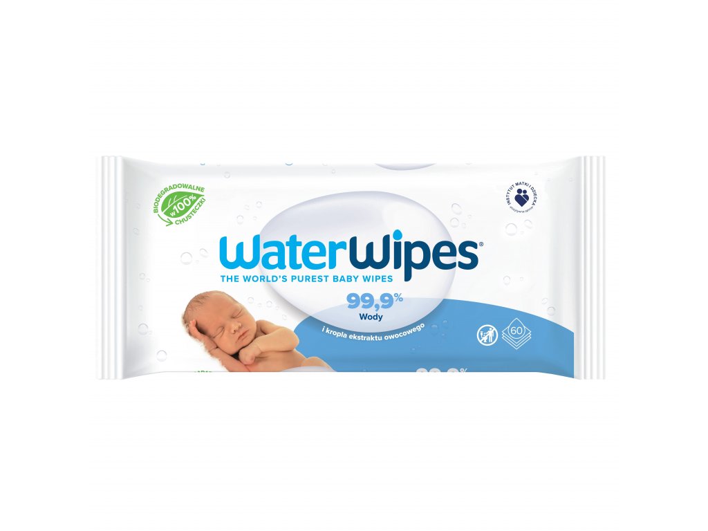 BIO Vlhčené utierky WaterWipes 99,9% voda (60 ks)