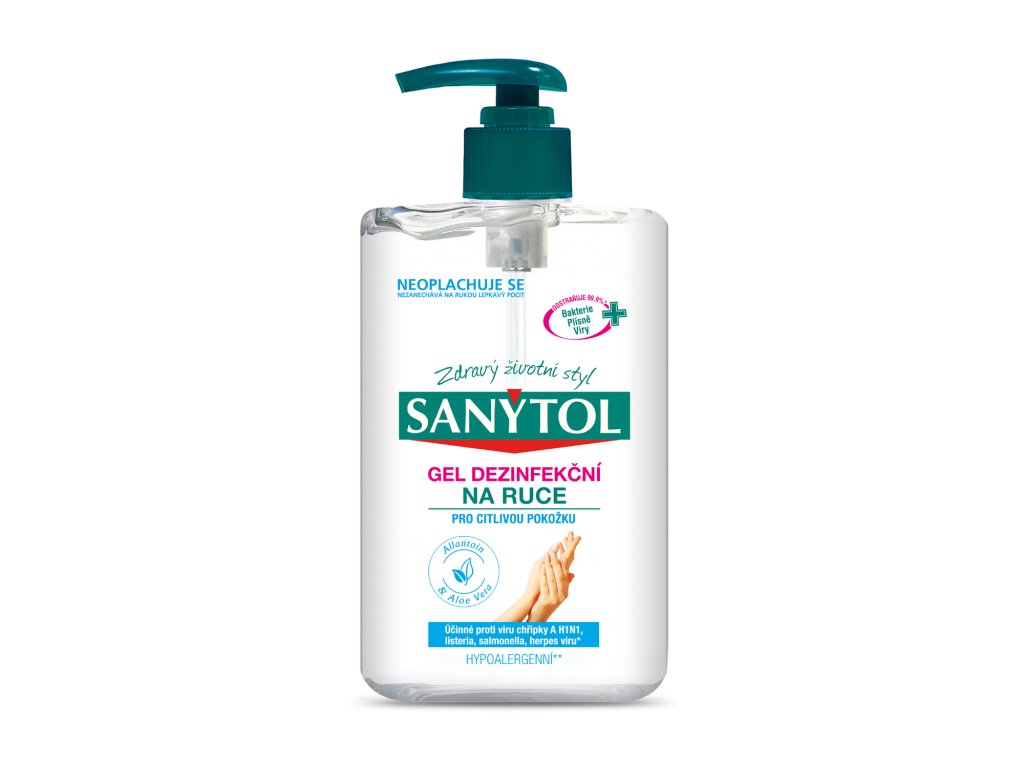 Sanytol dezinfekčný gel na ruky pre citlivú pokožku 250ml