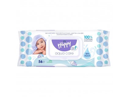 Vlhčené utierky Bella Baby Happy Aqua Care (56 ks)