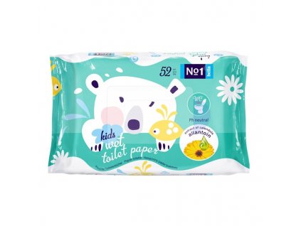Vlhčený toaletný papier pre deti Bella No1 Kids (52 ks)
