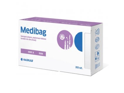 Samolepiace papierovo fóliové sterilizačné vrecká Medilab Medibag 200 ks