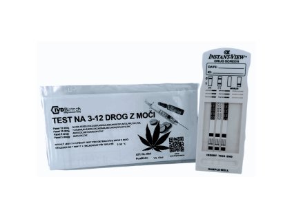 Multidrogový test na 3 drogy z moču kazeta (MET, MOR, THC) 10 ks