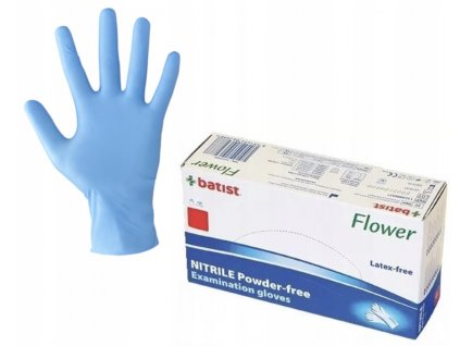 Nitrilové rukavice Batist Flower 100 ks