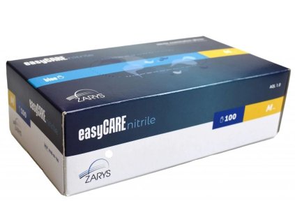 Nitrilové rukavice (bez pudru) easyCARE, modré, 100 ks