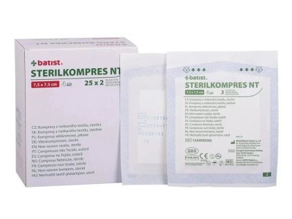 STERILKOMPRES NT 7,5x7,5cm 25x2ks /4vr.